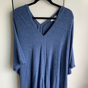 Cherish soft blue poncho